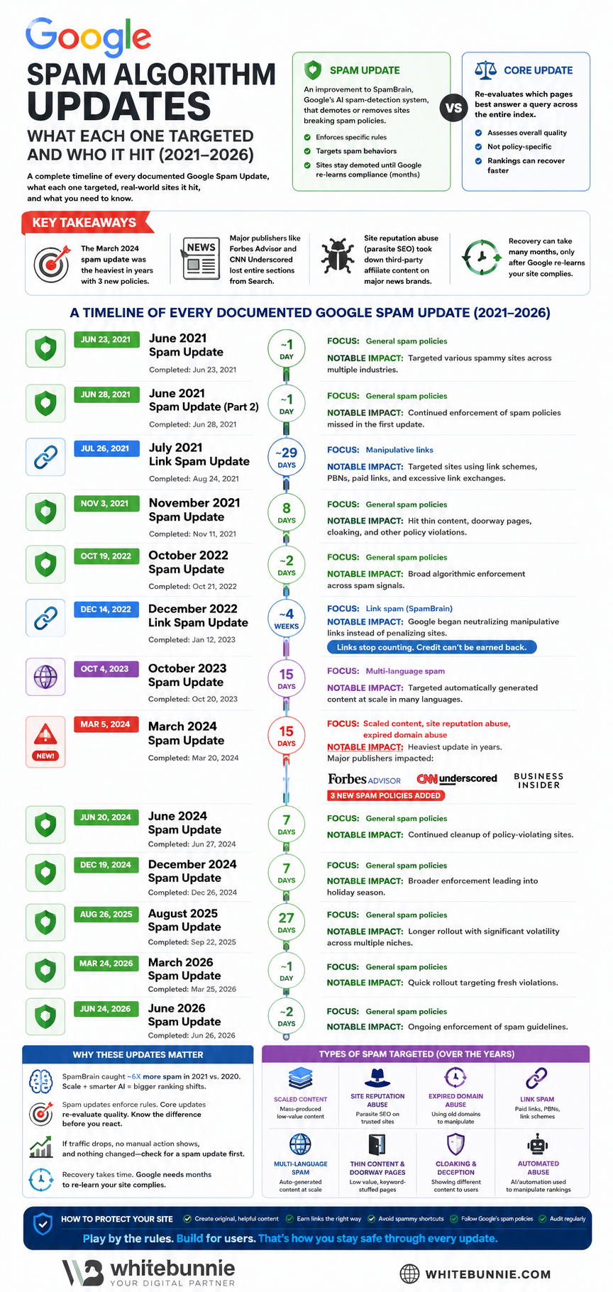 Google spam update infographic